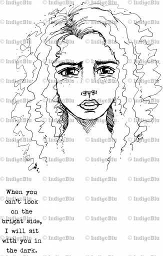 Girl hand drawn - Digi